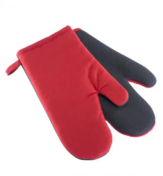 WESTMARK Zestaw 2 rękawic kuchennych / powłoka z neoprenu / czerwono-czarne