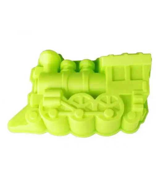 TADAR Forma silikonowa na ciasto POCIĄG zielona