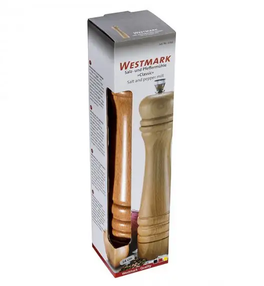 WESTMARK Drewniany młynek do przypraw z ceramicznym mechanizmem 28 cm CLASSIC