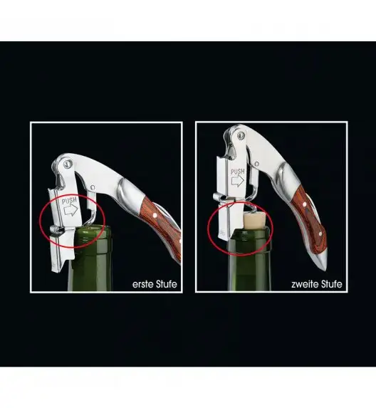 CILIO LEGNO Korkociąg kelnerski 12 cm / stal nierdzewna / FreeForm