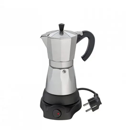 CILIO CLASSICO Kawiarka elektryczna 6 filiżanek / aluminium / srebrna