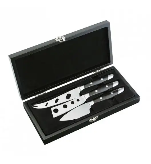 CILIO Zestaw noży do serów FONTINA ozdobne pudełko drewniane / FreeForm