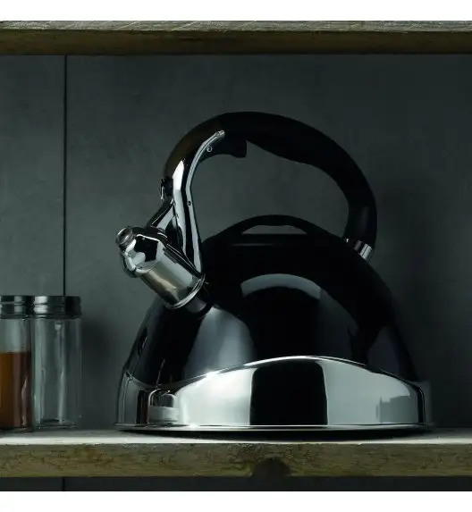 KELA VARUS Czajnik z gwizdkiem 3 l indukcja / czarny 