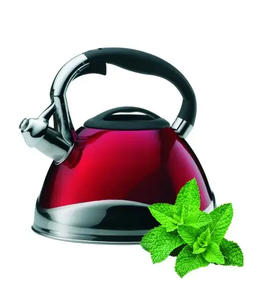 KELA VARUS Czajnik z gwizdkiem 3 l indukcja / czerwony