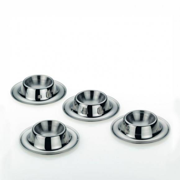 KELA VISION Stalowe kieliszki na jajka / 4 sztuki