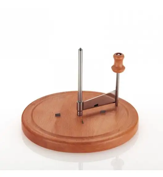 KELA LUXUS Obrotowy krajacz do sera / drewno bukowe + stal nierdzewna