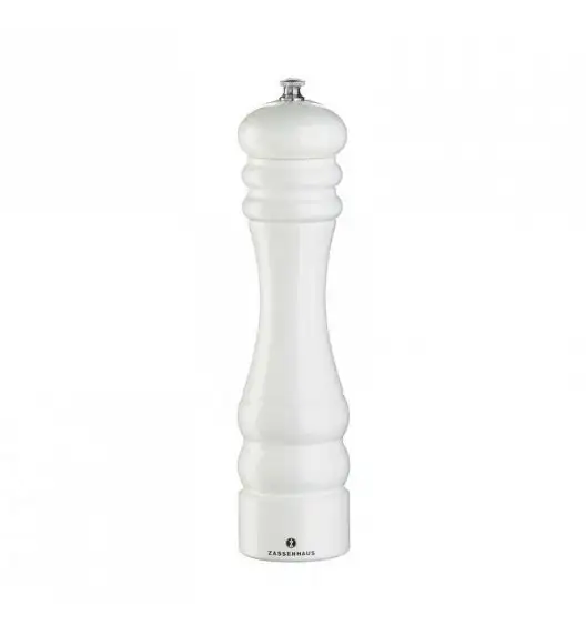 ZASSENHAUS Młynek do pieprzu BERLIN ⌀ 6,0 x 24 cm, biały / FreeForm