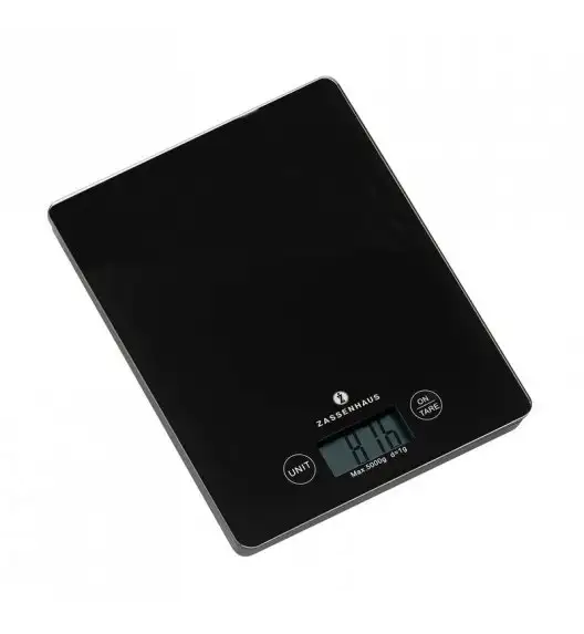 ZASSENHAUS Cyfrowa waga kuchenna BALANCE czarna / FreeForm