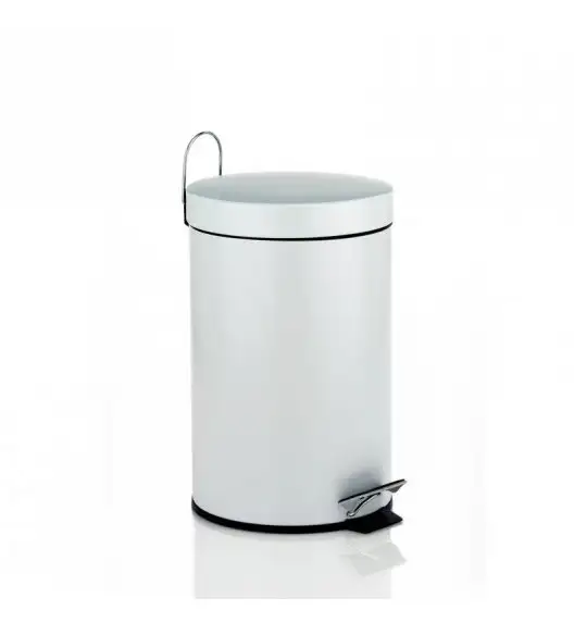 KELA Kosz na śmieci otwierany pedałem LINDA biały 3,0 l / FreeForm