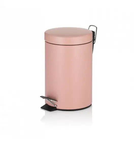 KELA Kosz na śmieci otwierany pedałem ROSE różowy, matowy 3,0 l / FreeForm