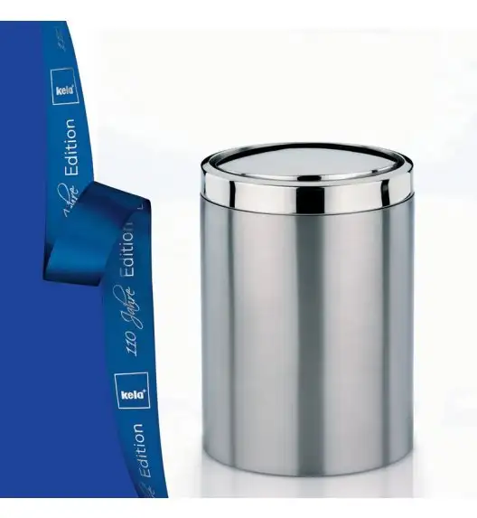 KELA Kosz łazienkowy ARI satynowa stal nierdzewna 7,0 l / FreeForm