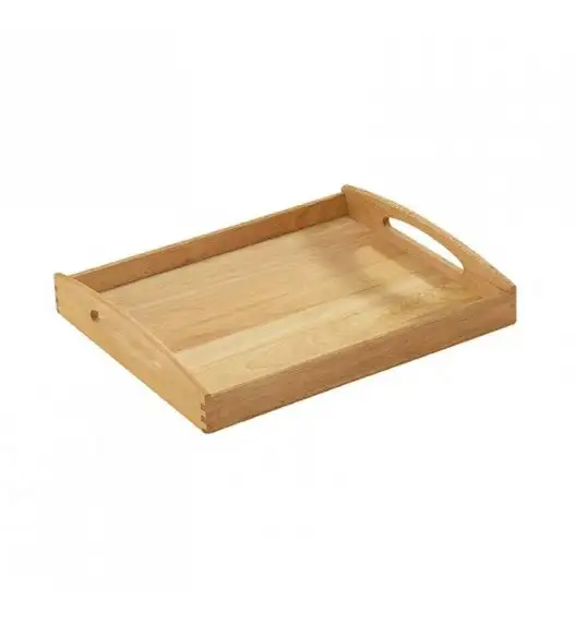 Drewniana taca do serwowania Zassenhaus wykonana z drewna kauczukowego 44x36 cm.