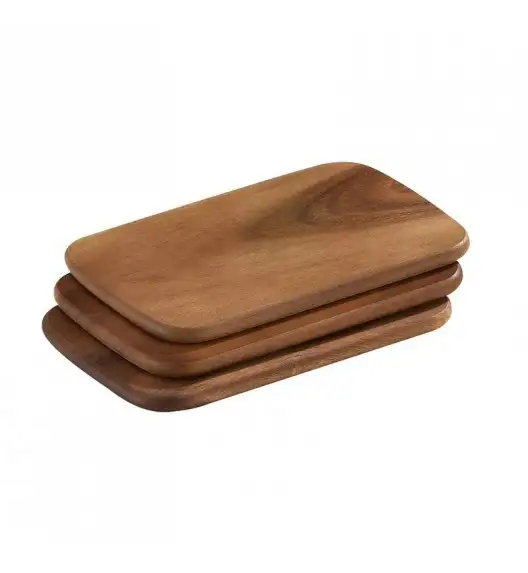ZASSENHAUS Zestaw 3 desek do krojenia z drewna akacjowego 22 × 15 × 1 cm / FreeForm