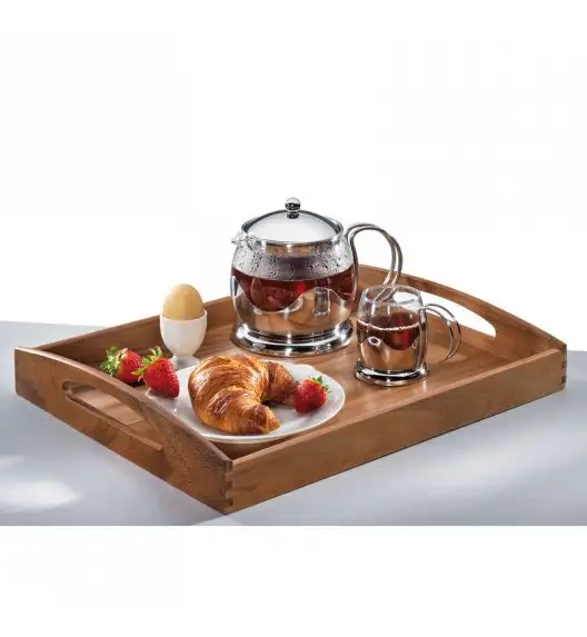 ZASSENHAUS Taca do serwowania z drewna akacjowego 53 × 42 cm