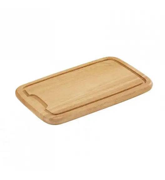 ZASSENHAUS Prostokątna deska do krojenia z drewna kauczukowego 36 × 23 cm 