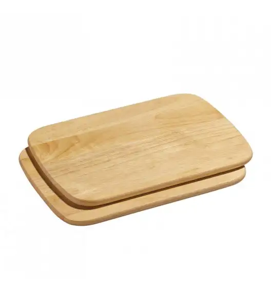 ZASSENHAUS Zestaw 2 desek do krojenia z drewna kauczukowego 28 × 20 cm