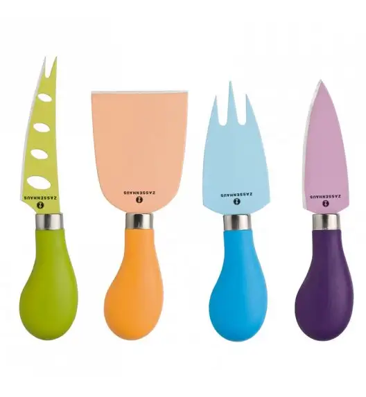ZASSENHAUS Zestaw noży do serów EASY CUT kolorowe / FreeForm