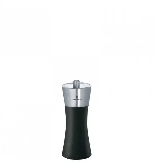 ZASSENHAUS Młynek do soli AUGSBURG ⌀ 5,5 x 14 cm, czarny / FreeForm