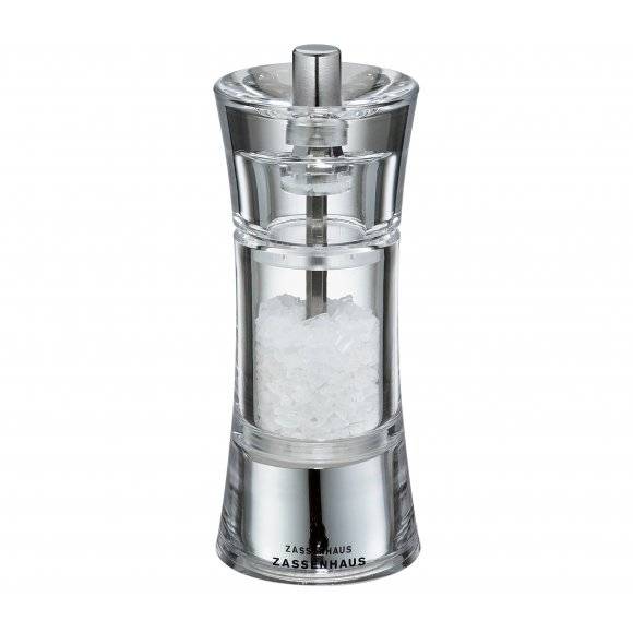ZASSENHAUS Młynek do soli AACHEN ⌀ 5,8 x 14 cm, akryl / FreeForm