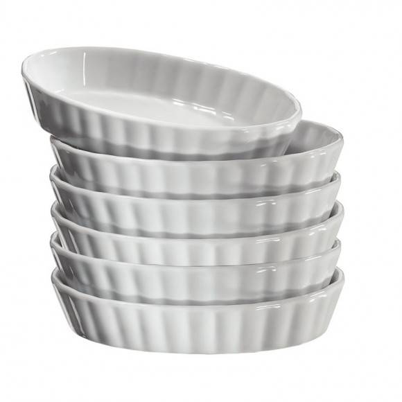 KUCHENPROFI Zestaw naczyń do creme brulee BURGUND 6 sztuk / FreeForm