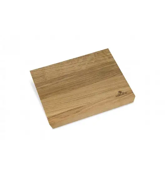 GERLACH LOFT Komplet 5 noży w bloku + ostrzałka 2w1 + deska dębowa