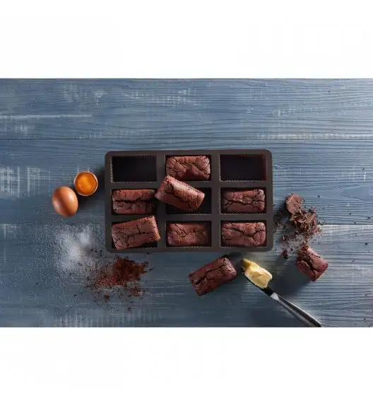 LURCH Silikonowa forma na 9 brownie FLEXI-FORM / FreeForm