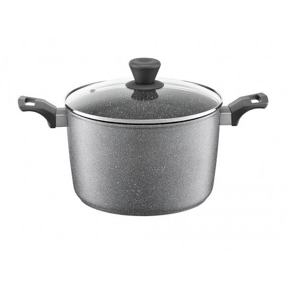 AMBITION SILVERSTONE Garnek aluminiowy 3,6 l z powłoką Qualum Basic Stone Edition 20 cm