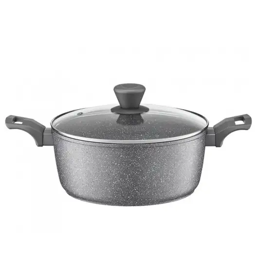 AMBITION SILVERSTONE Garnek aluminiowy 2 l z powłoką Qualum Basic Stone Edition 20 cm