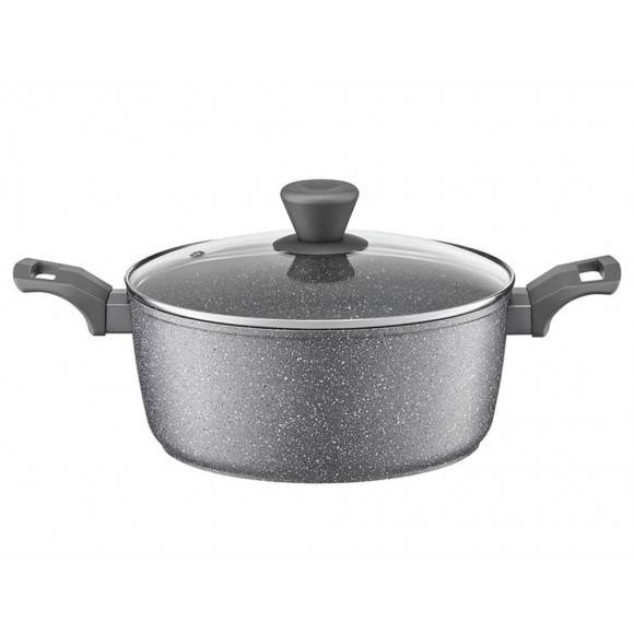 AMBITION SILVERSTONE Garnek aluminiowy 2 l z powłoką Qualum Basic Stone Edition 20 cm