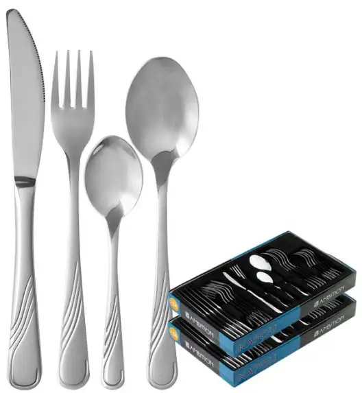 AMBITION NAPOLI Sztućce Komplet 48 el pudełko / 12 osób