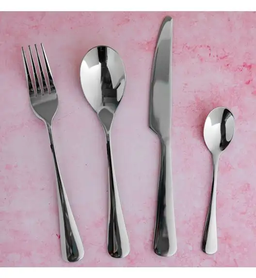 AMBITION RAVE Sztućce Komplet 24 el pudełko / 6 osób / połysk