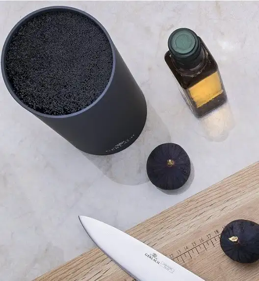 GERLACH SMART GREY Komplet 5 noży w bloku + ostrzałka 2w1 