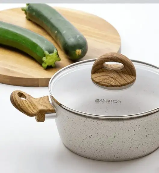 AMBITION NATURE Garnek aluminiowy 4 l z powłoką nieprzywierającą 24 cm / indukcja