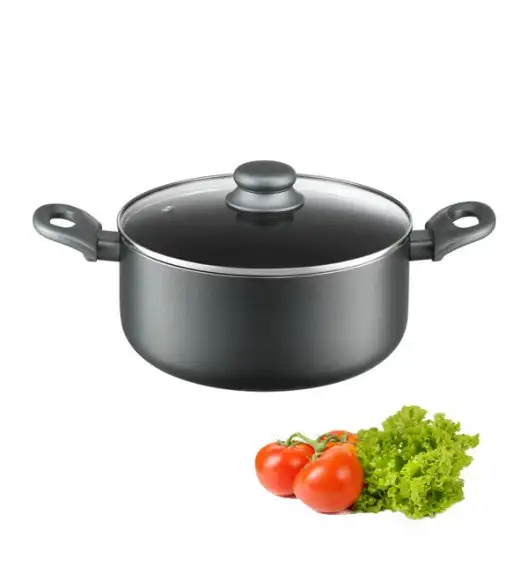 AMBITION GRAPHITE Garnek z pokrywką 24 cm 4,7 l / Powłoka ILAG BASIC