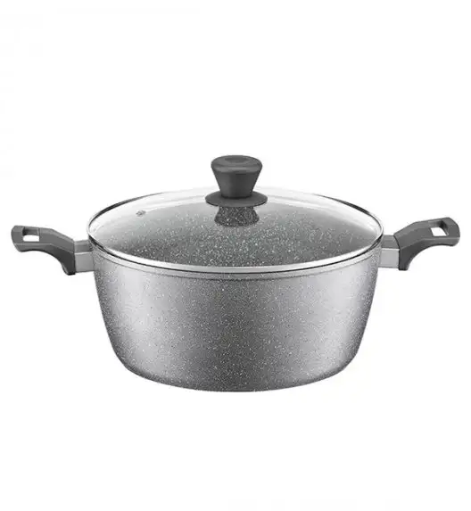 AMBITION SILVERSTONE Garnek aluminiowy 4,1 l z powłoką Qualum Basic Stone Edition 24 cm