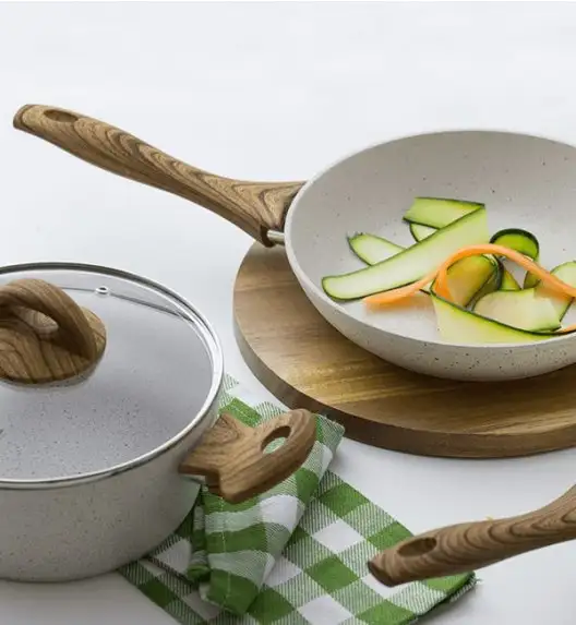 AMBITION NATURE Patelnia WOK 26 cm z powłoką nieprzywierającą / indukcja