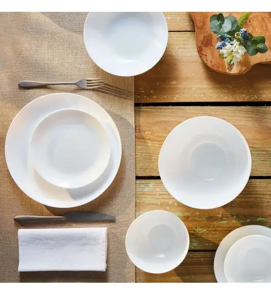 LUMINARC DIWALI Komplet obiadowy 18 el dla 6 os / Szkło hartowane