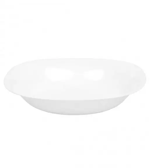 LUMINARC CARINE NEO WHITE&BLACK Komplet obiadowy 18 el dla 6 os / Szkło hartowane