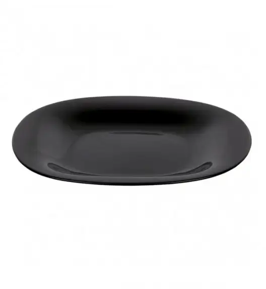 LUMINARC CARINE NEO WHITE&BLACK Komplet obiadowy 18 el dla 6 os / Szkło hartowane