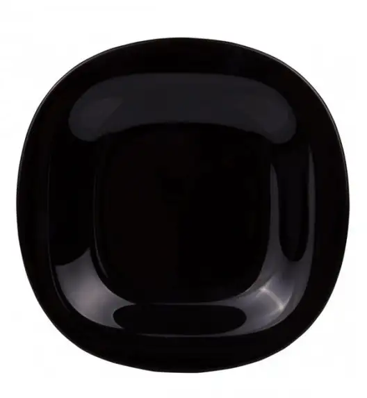 LUMINARC CARINE NEO WHITE&BLACK Komplet obiadowy 18 el dla 6 os / Szkło hartowane