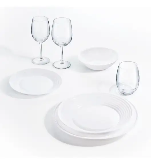 LUMINARC HARENA Komplet obiadowy 18 el dla 6 os / Szkło hartowane