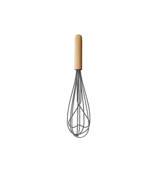 AMBITION NORDIC Trzepaczka silikonowa 28,5 cm z bambusową rączką / skandynawski styl
