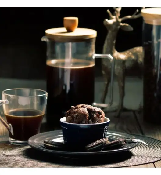 AMBITION NORDIC Zaparzacz 1 l z bambusową pokrywką / skandynawski styl