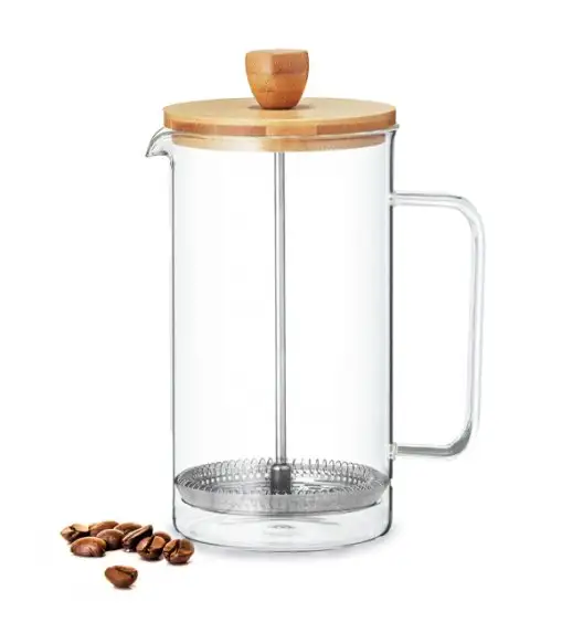 AMBITION NORDIC Zaparzacz 1 l z bambusową pokrywką / skandynawski styl