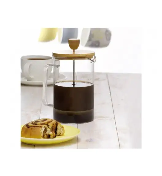 AMBITION NORDIC Zaparzacz 1 l z bambusową pokrywką / skandynawski styl