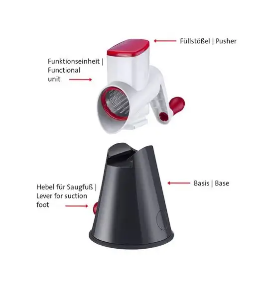 WESTMARK Tarka bębnowa SCHARFE HERTA z 3 wymiennymi bębnami / stal nierdzewna