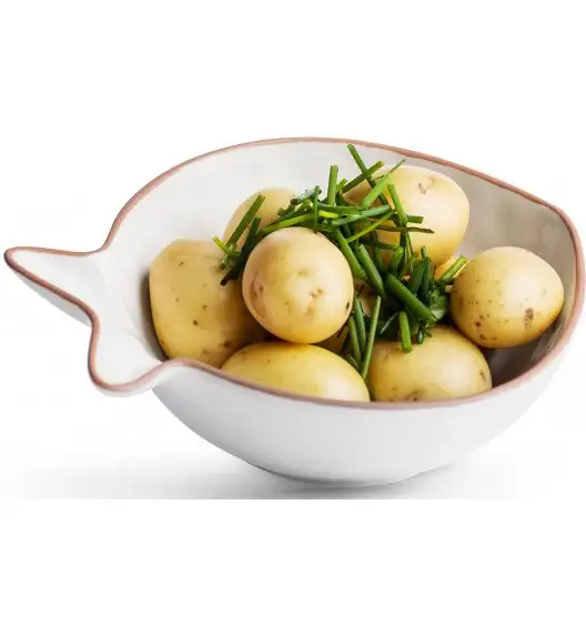 SAGAFORM Biała miska do serwowania, duża rybka SEAFOOD / FreeForm