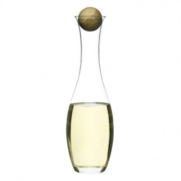 SAGAFORM Szklana karafka z dębowym korkiem 1,0 l NATURE / FreeForm