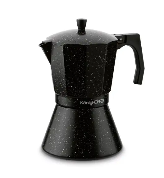 KÖNIGHOFFER BLACK GRANITE MARBLE Kawiarka do espresso 720 ml / 12 filiżanek