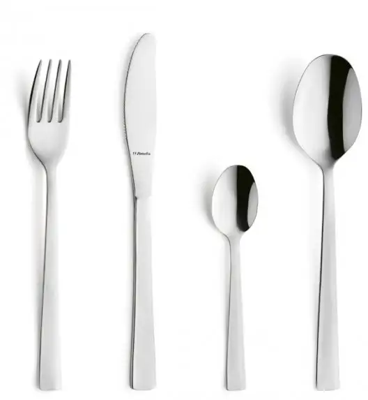 AMEFA PADOVA Sztućce UE 24 el PUDEŁKO składane / 6 os / połysk / wieczysta gwarancja